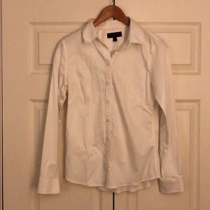 Banana Republic white button down dress shirt